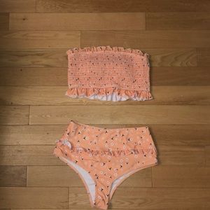 Smocked Two-Piece Bikini